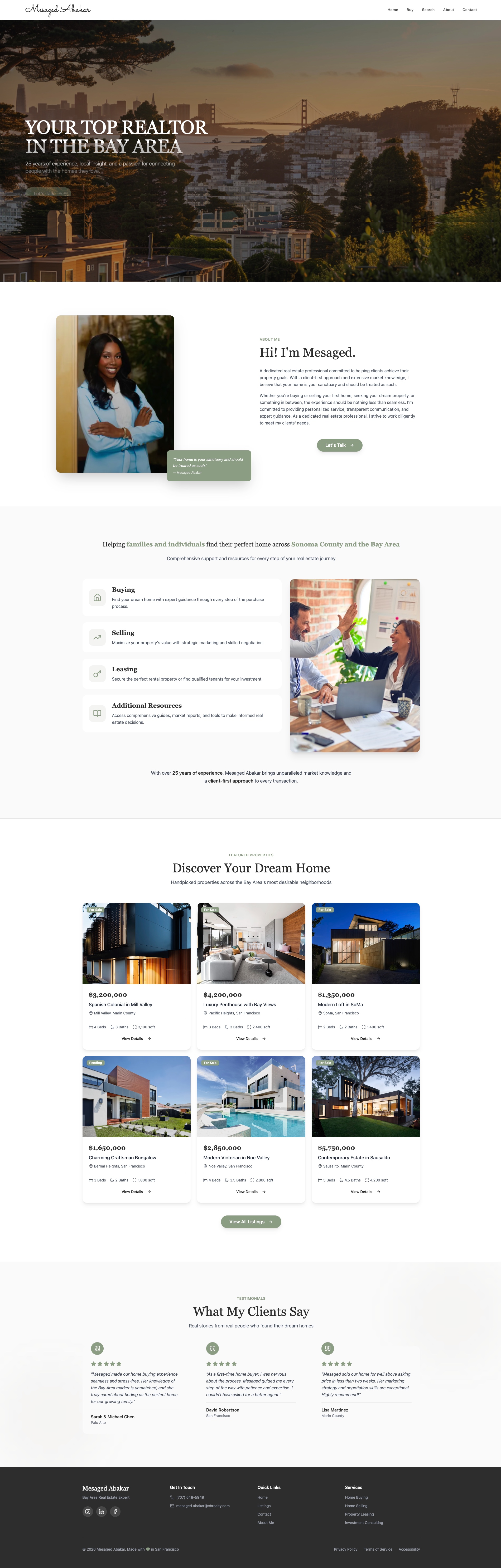 Real Estate Agent Template template preview