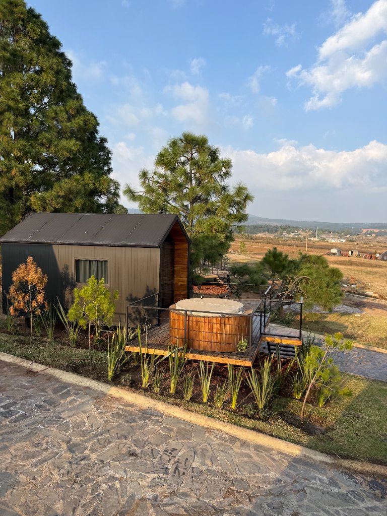 Cabaña con jacuzzi