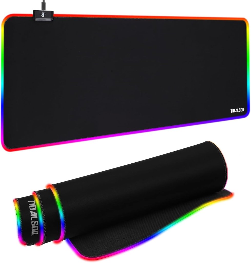 RGB Gaming Mouse Pad - 12 Light Modes