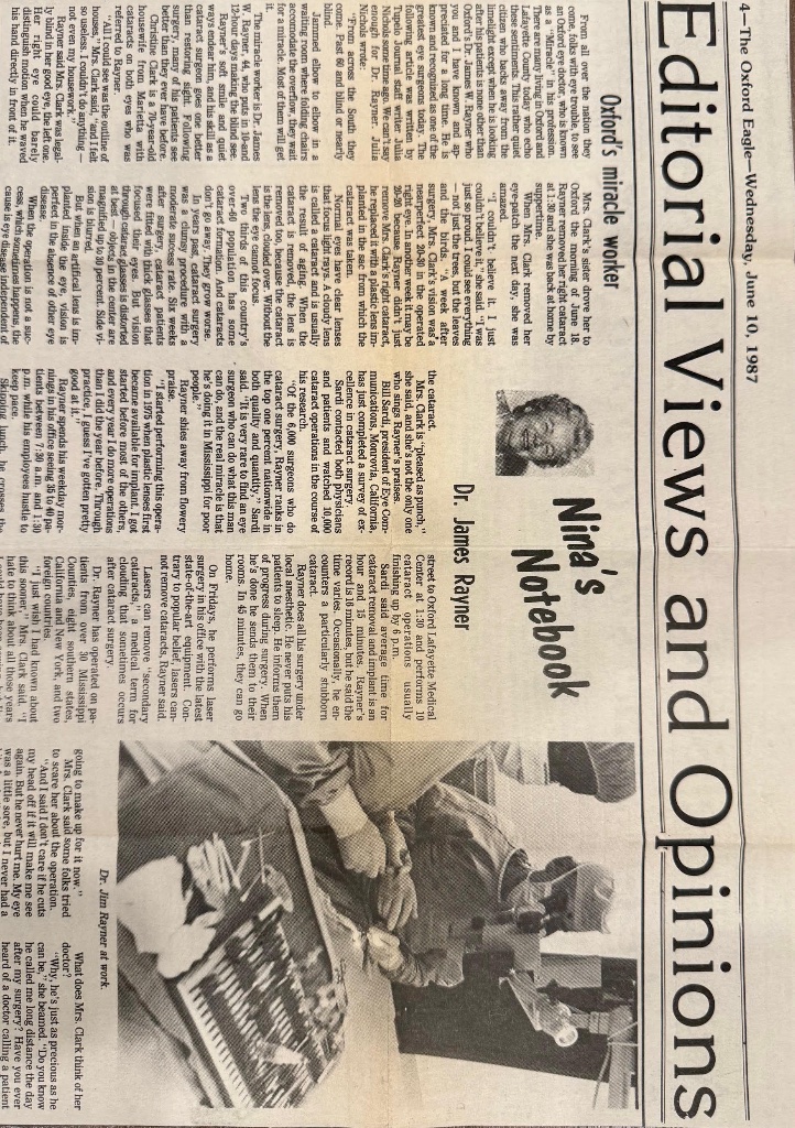 Oxford Eagle, June 10, 1987 - Oxford's miracle worker