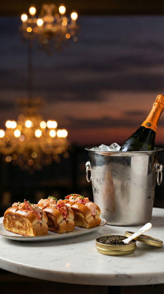 Luxe Lobster Rolls with Champagne