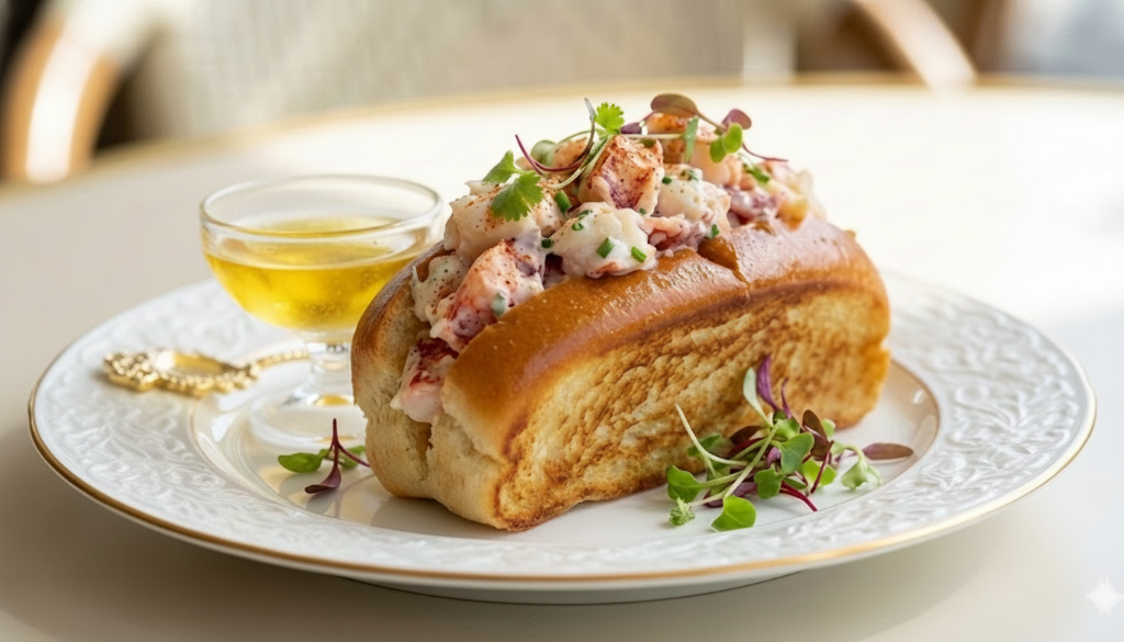 Classic lobster roll with citrus glaze - Luxury mobile catering service NYC