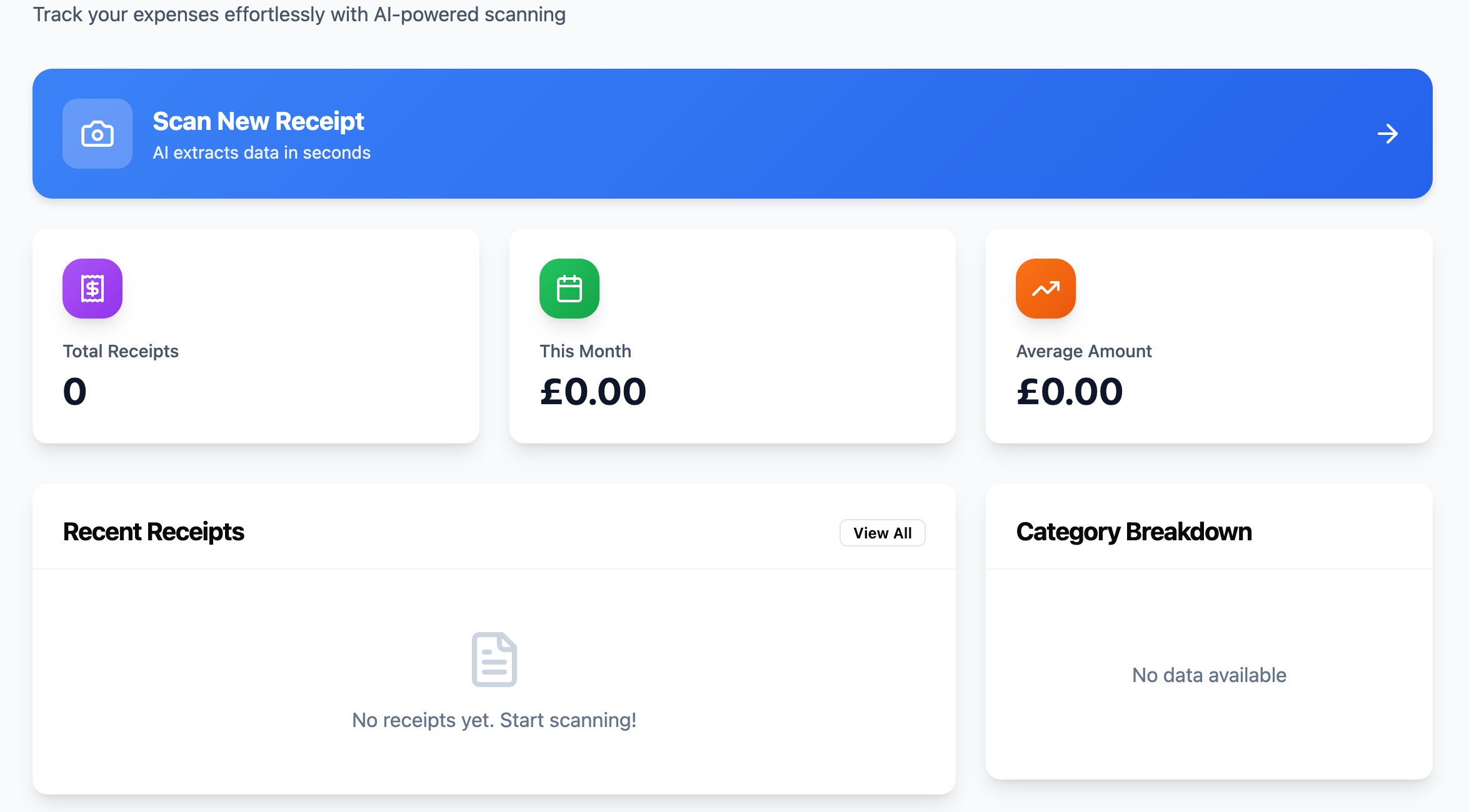 Smart Receipt Scanner template preview