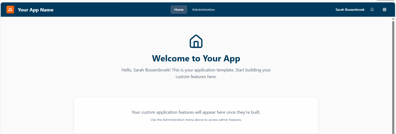New App Template template preview