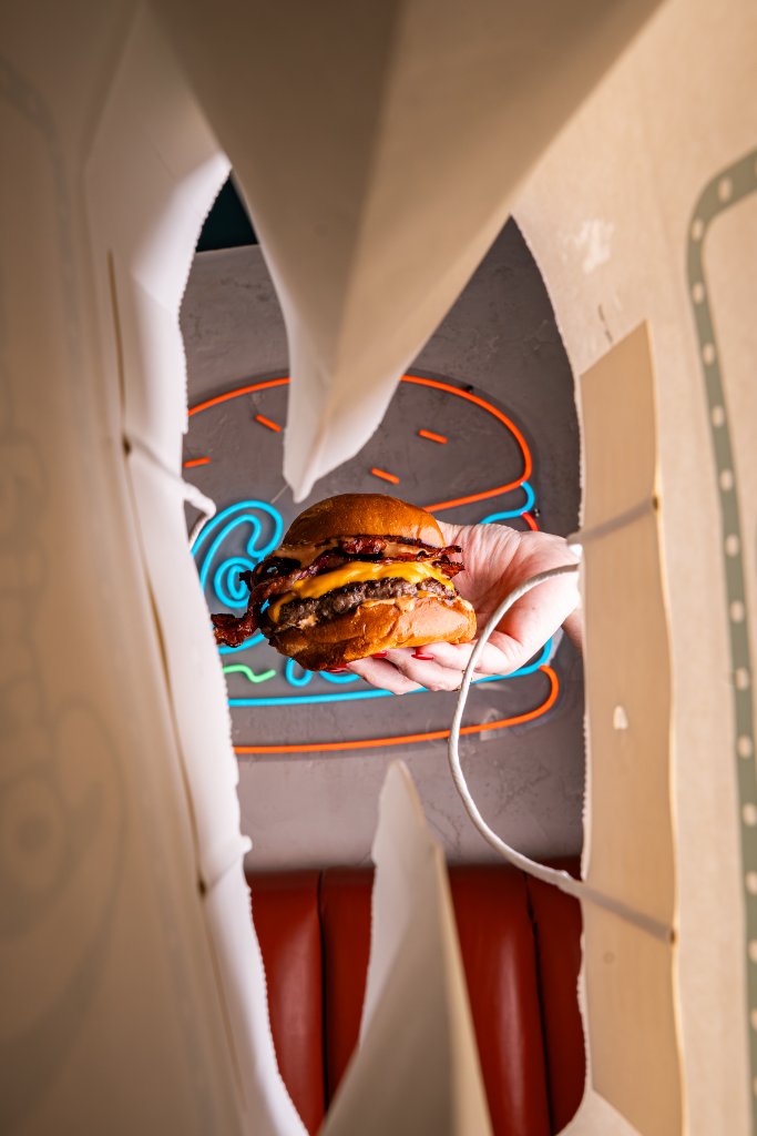 Burger Through the Frame