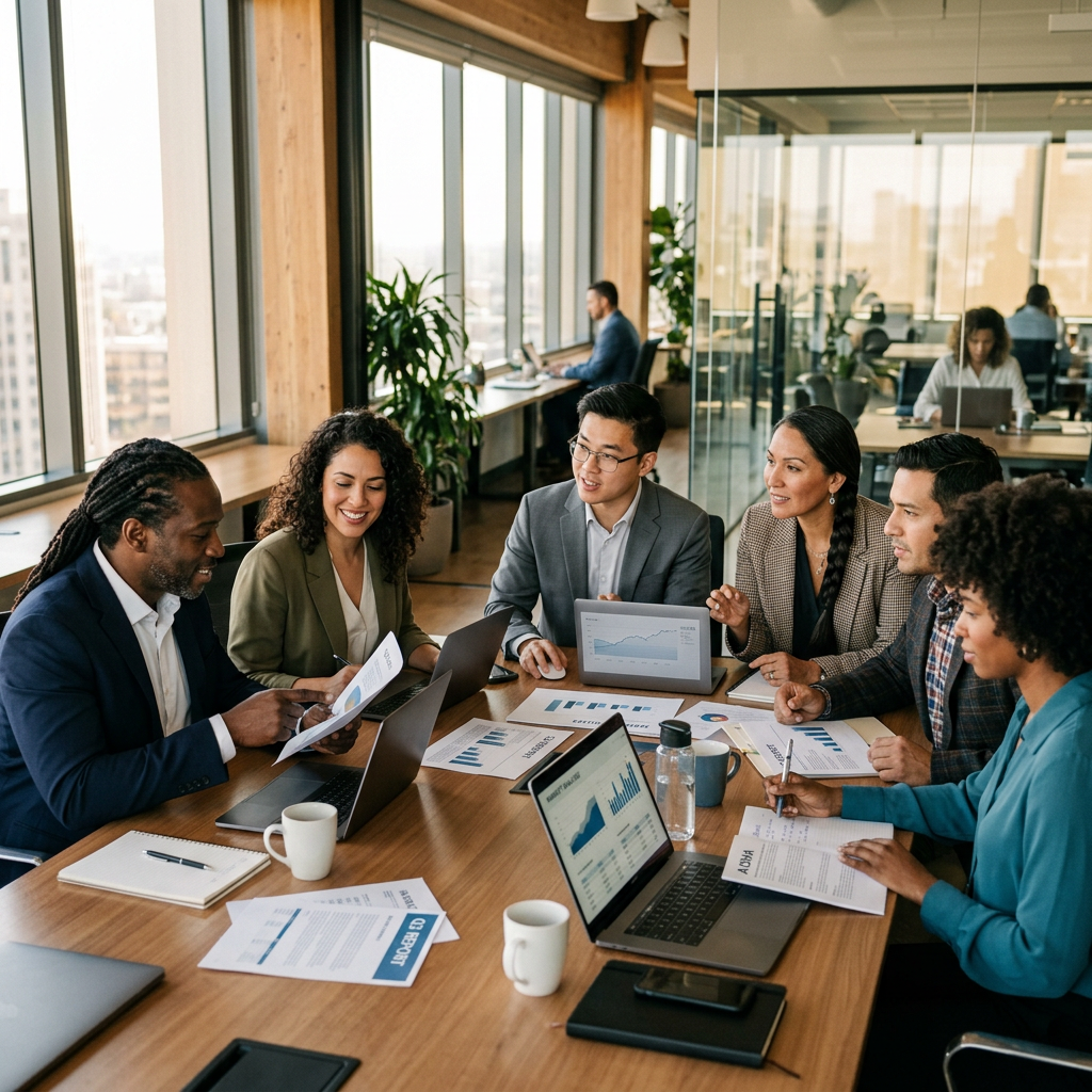 Diverse business collaboration