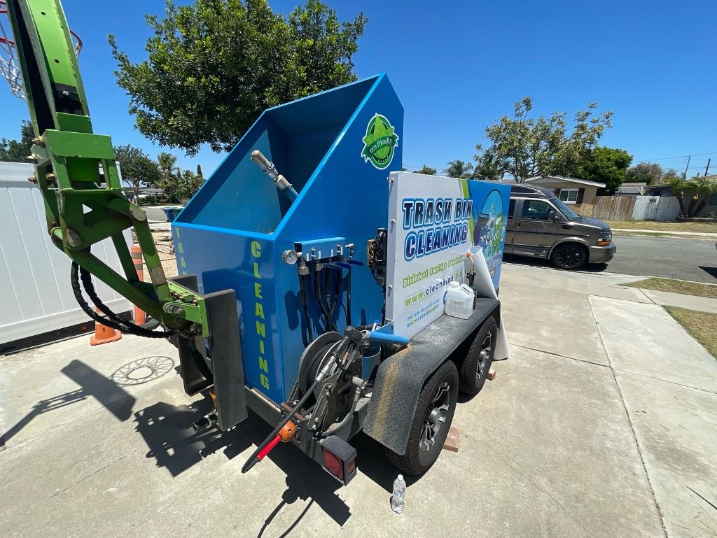Trash Bin Cleaning — Service Trailer