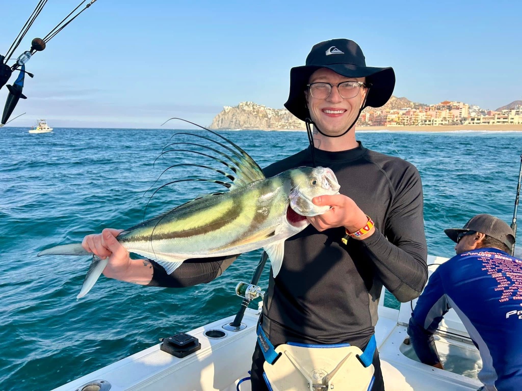 Alex Turner from Las Vegas, NV - verified 5-star customer catch photo, deep sea fishing charter review Cabo San Lucas with Cabo Fishing Charters Pros