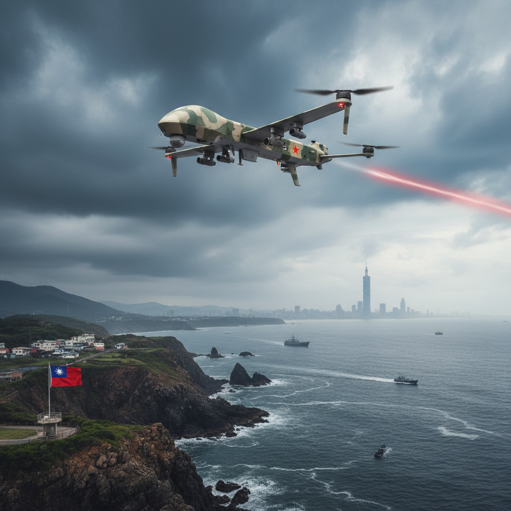 中国ドローンが初めて台湾領空に侵入、新たな軍事的圧力手段に