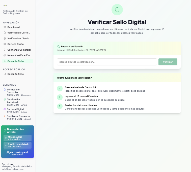 Certi-Link template preview