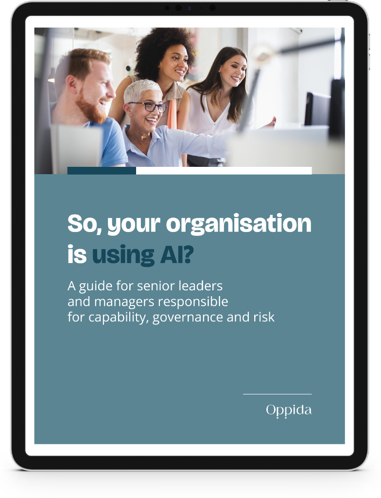So, your organisation is using AI? — Ebook cover