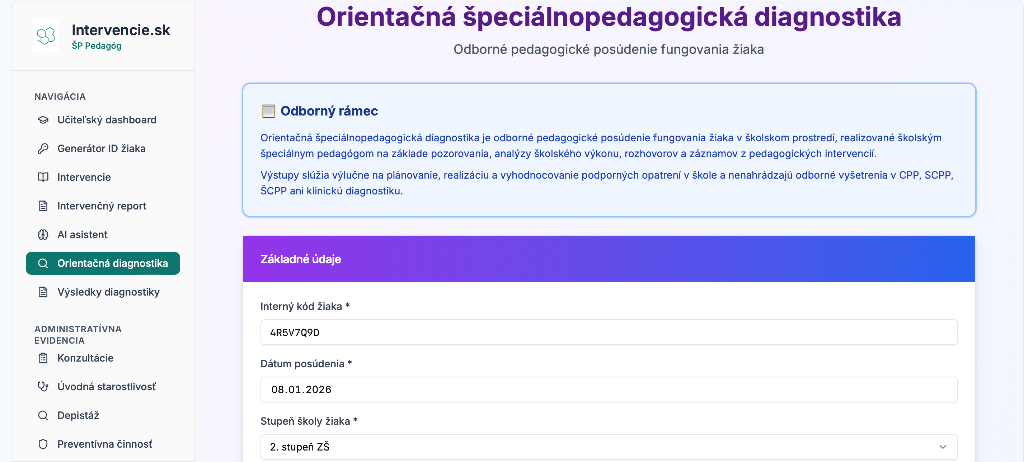 Orientačná diagnostika