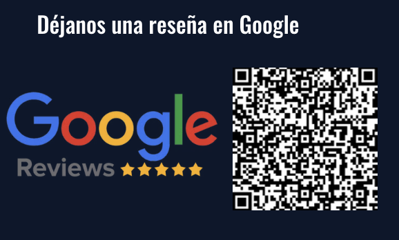 Déjanos una reseña en Google