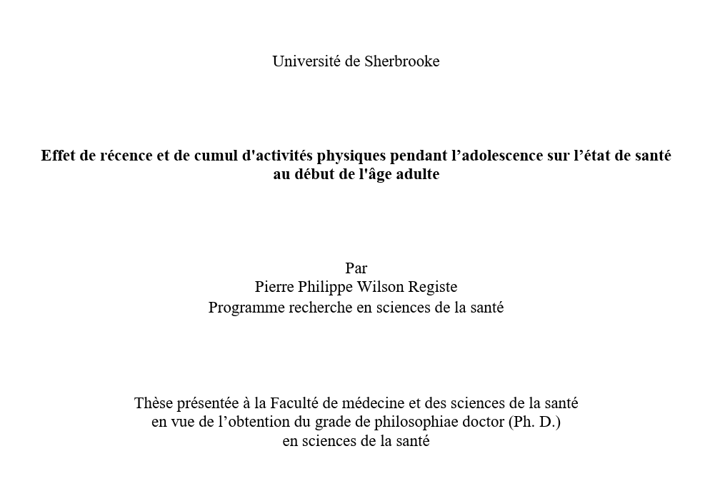 Publication thèse de doctorat
