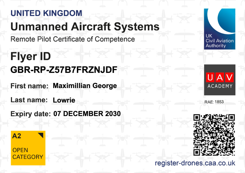 A2 CofC Certificate
