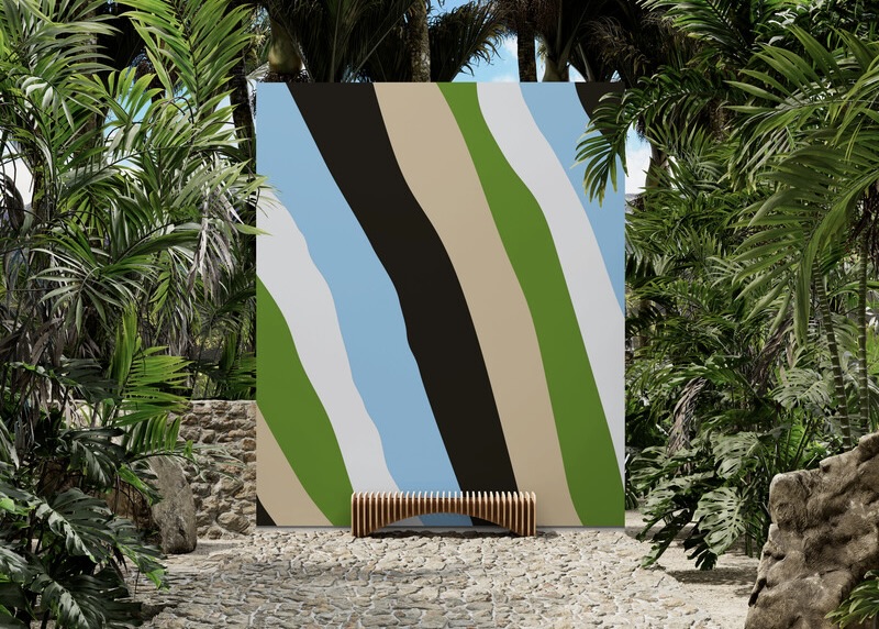 Pacifist Camouflage dans un jardin tropical