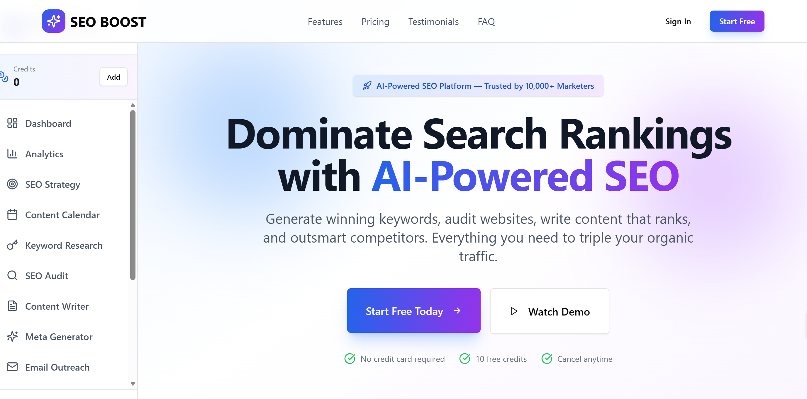 SEOboost AI template preview