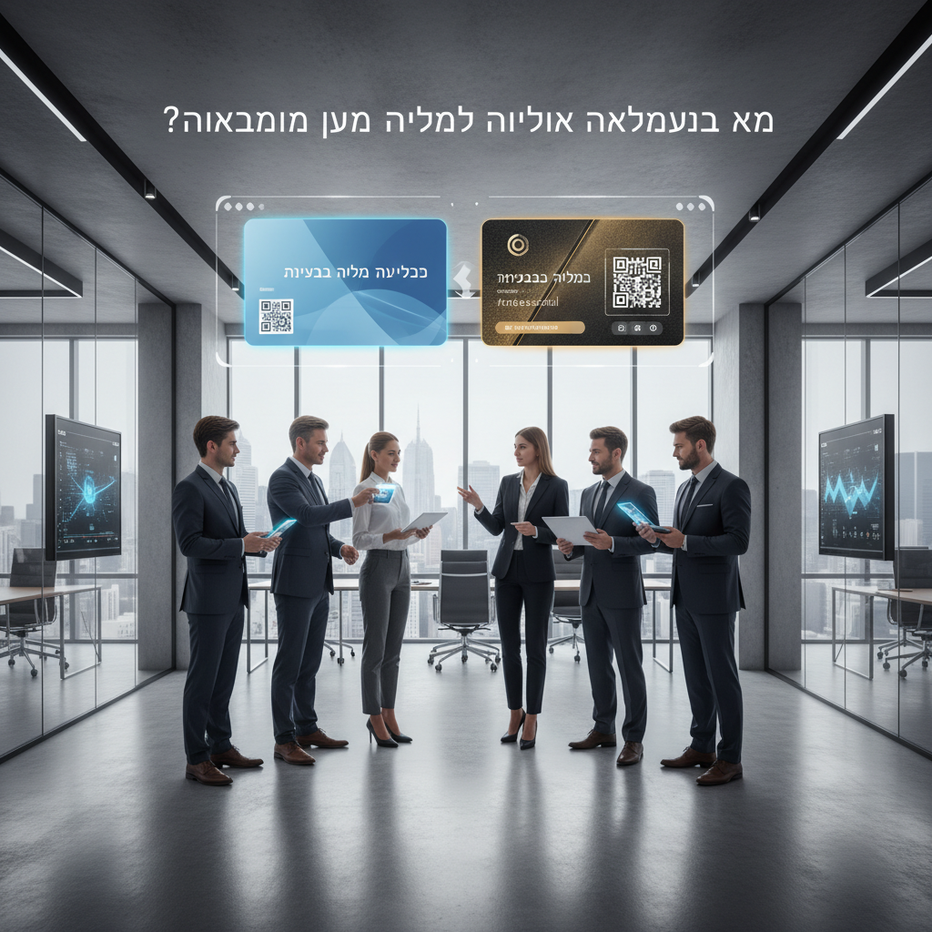 מה ההבדל בין כרטיס ביקור דיגיטלי חינמי למקצועי?