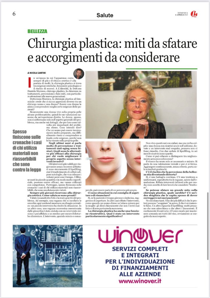 Miti chirurgia plastica Chirurgia plastica: miti da sfatare - Articolo Dott.ssa Daniela Maresca