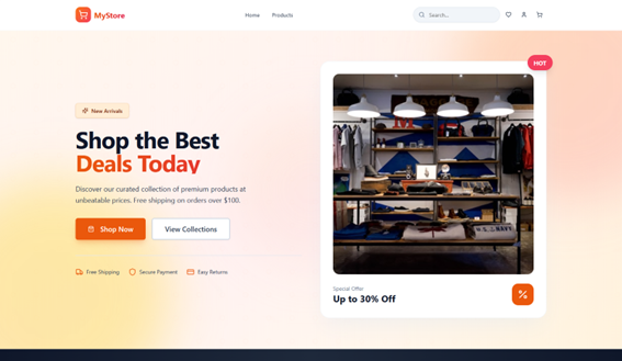 Marketplace Pro template preview