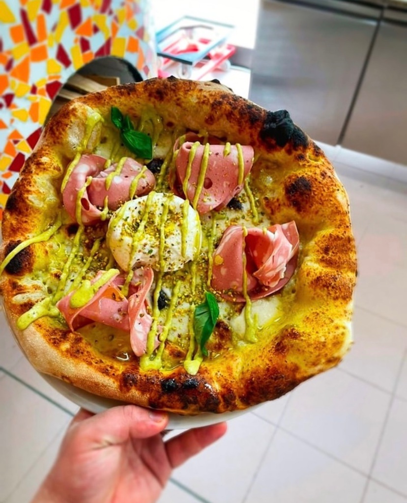 Pizza Pesto e Pistacchio
