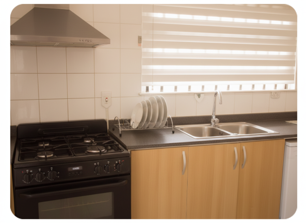 Fully Equipped Kitchen - Luke's Luxurious Homes Benin City