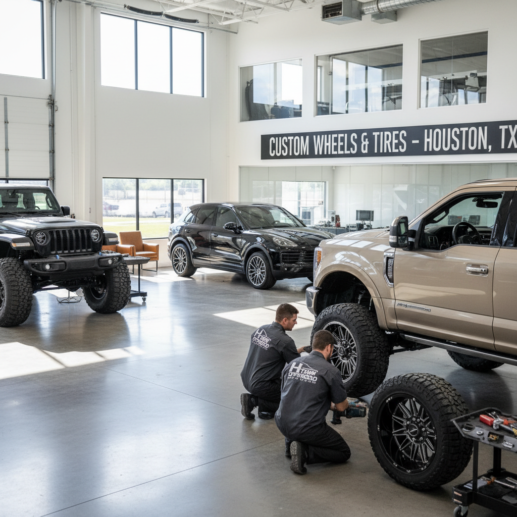 Wheel Installation in Sugar Land
