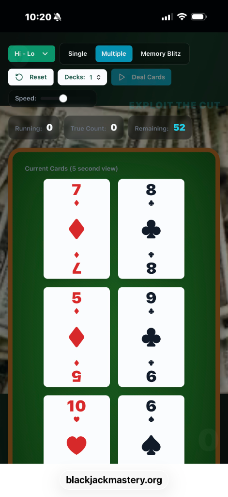 Card Counting Training