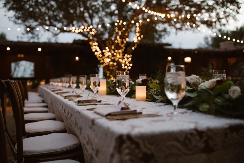 Fine dining setup