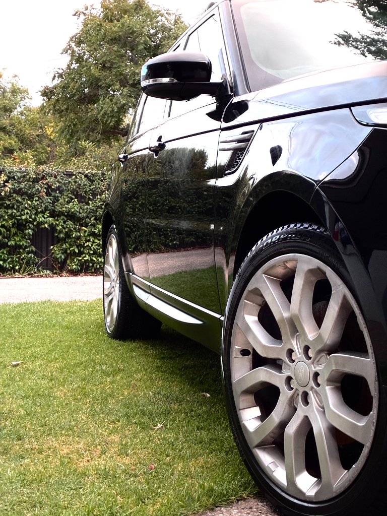 Perfect shine on black paintwork
