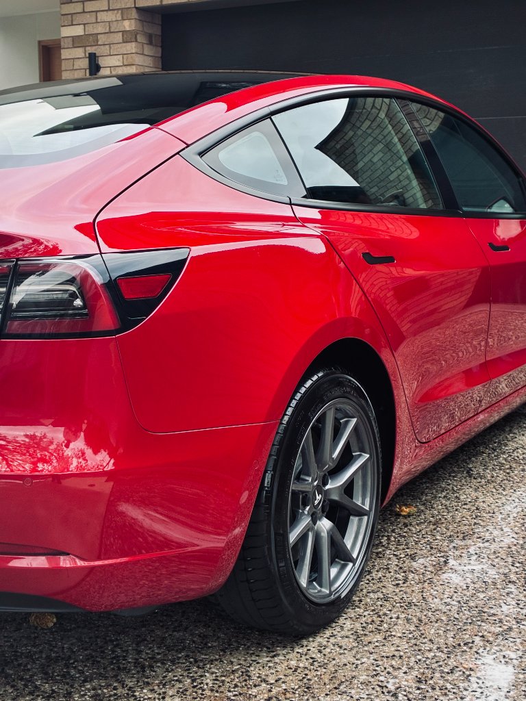 Showroom-quality finish on Tesla