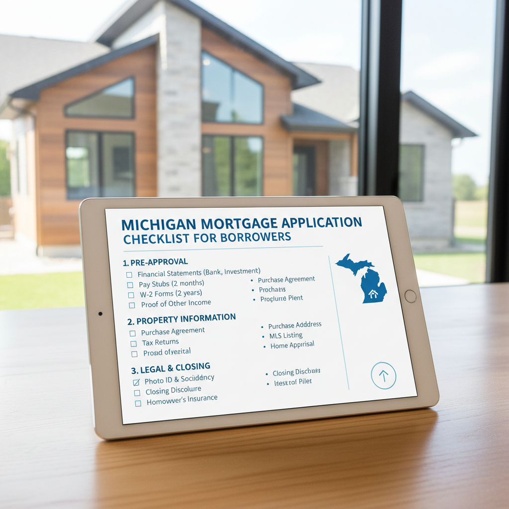 Michigan Mortgage Application Checklist for Borrowers: A Complete Guide