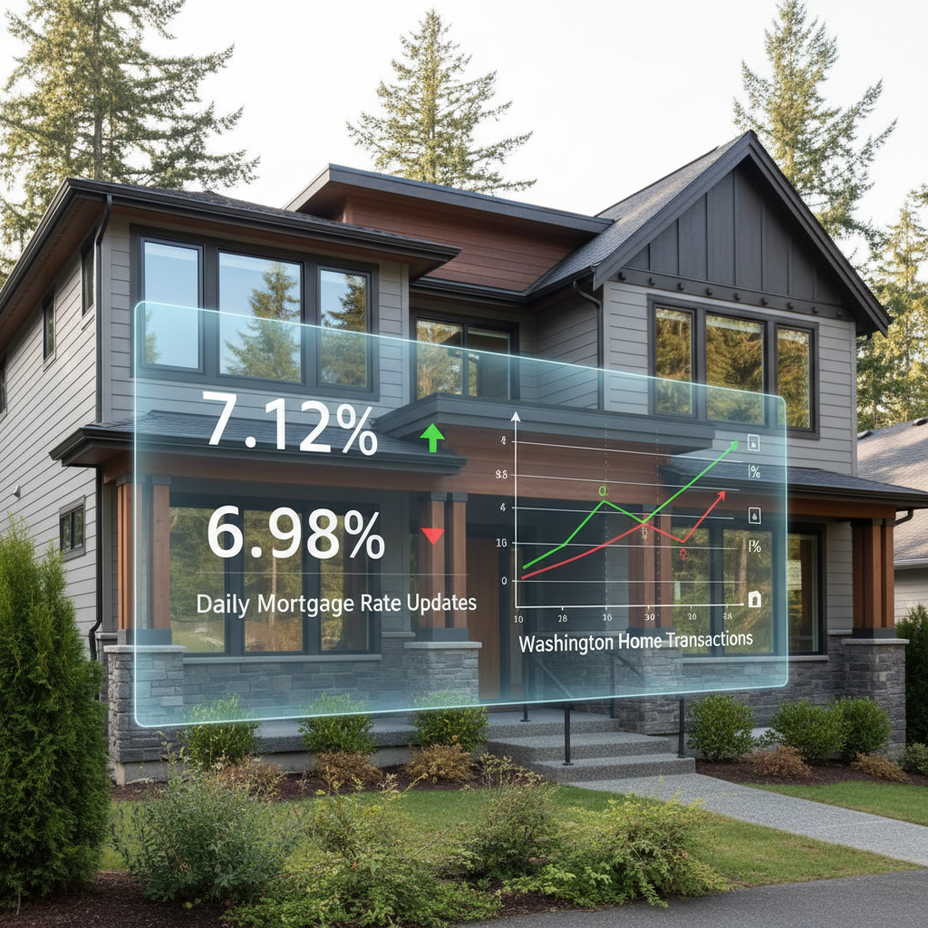 Daily mortgage rate updates for Washington home transactions