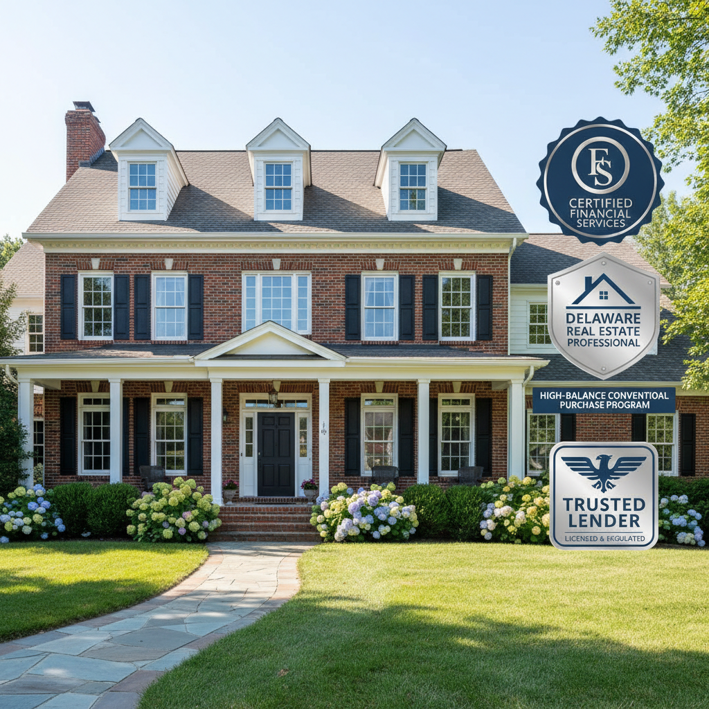 High-Balance Conventional Purchase Mortgages for Homebuyers in Delaware