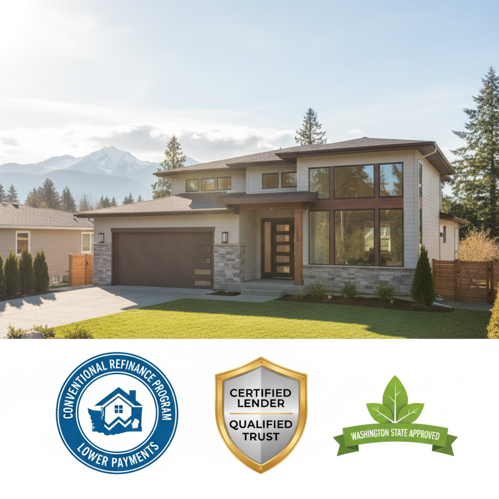 Lowering monthly payments with a Washington conventional refinance