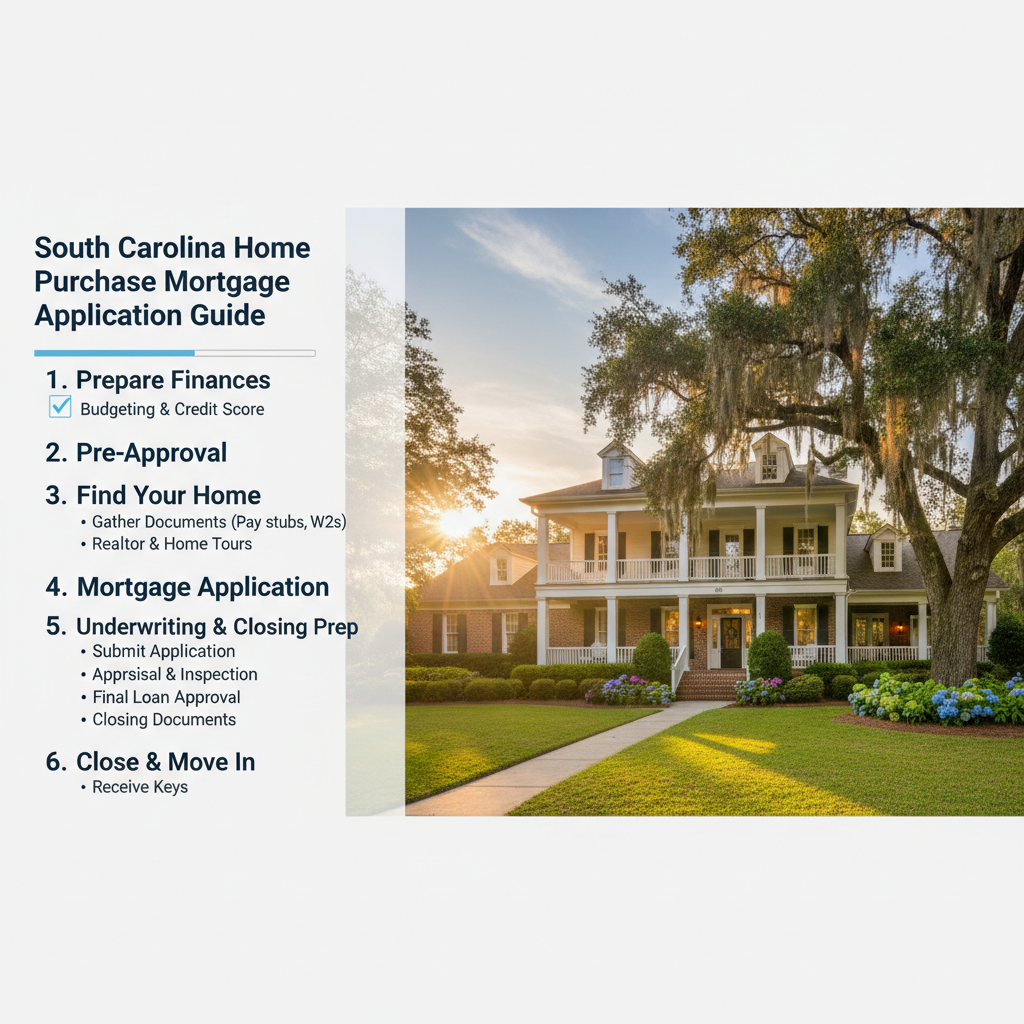Step-by-Step Mortgage Application Guide for Home Purchase in South Carolina
