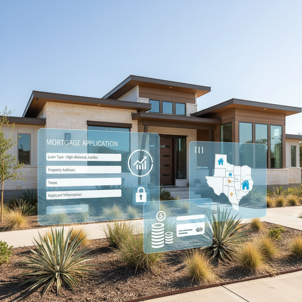 Online Applications for High-Balance Mortgages in Texas