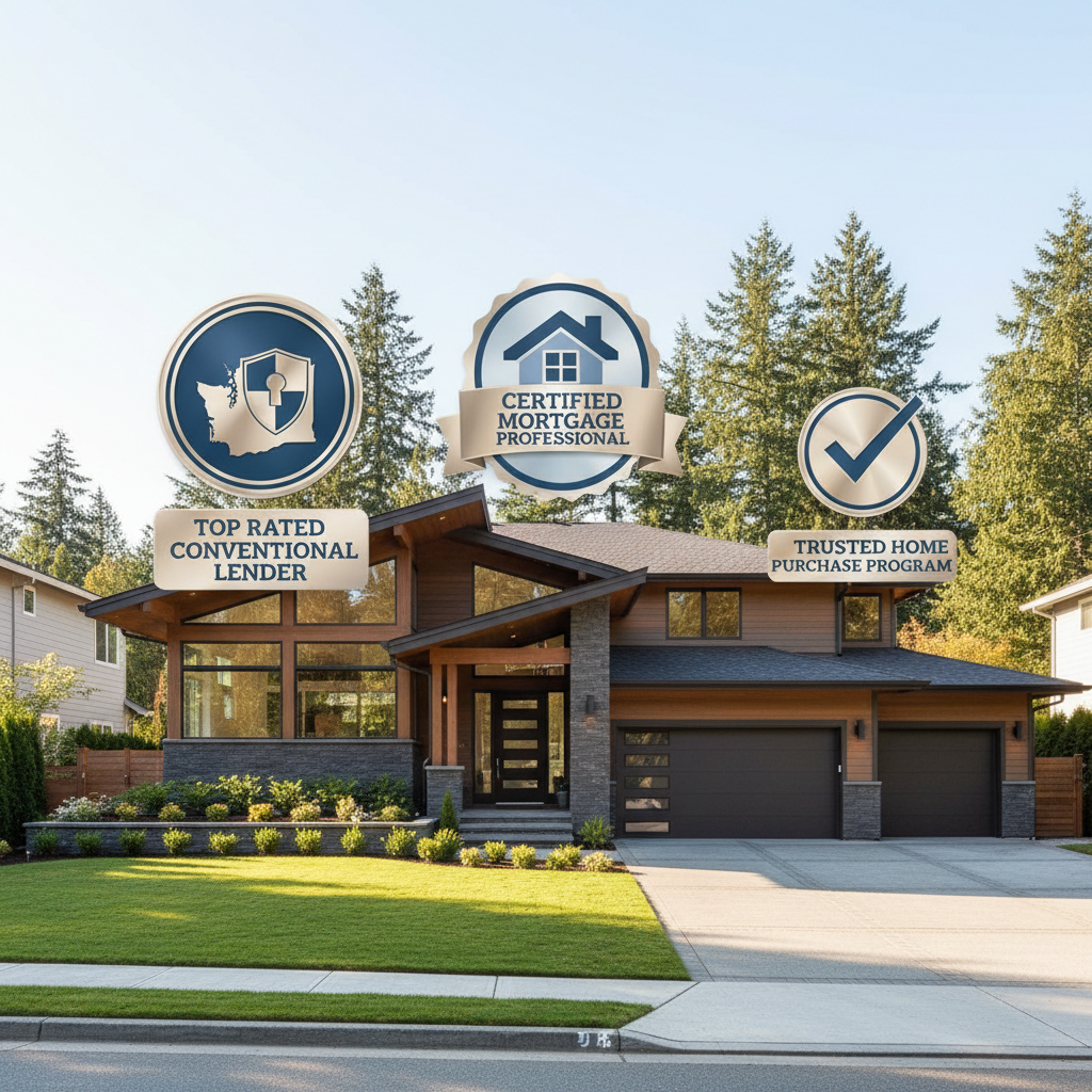 Top-Rated Conventional Mortgage Lenders for Licensed States (Washington)
