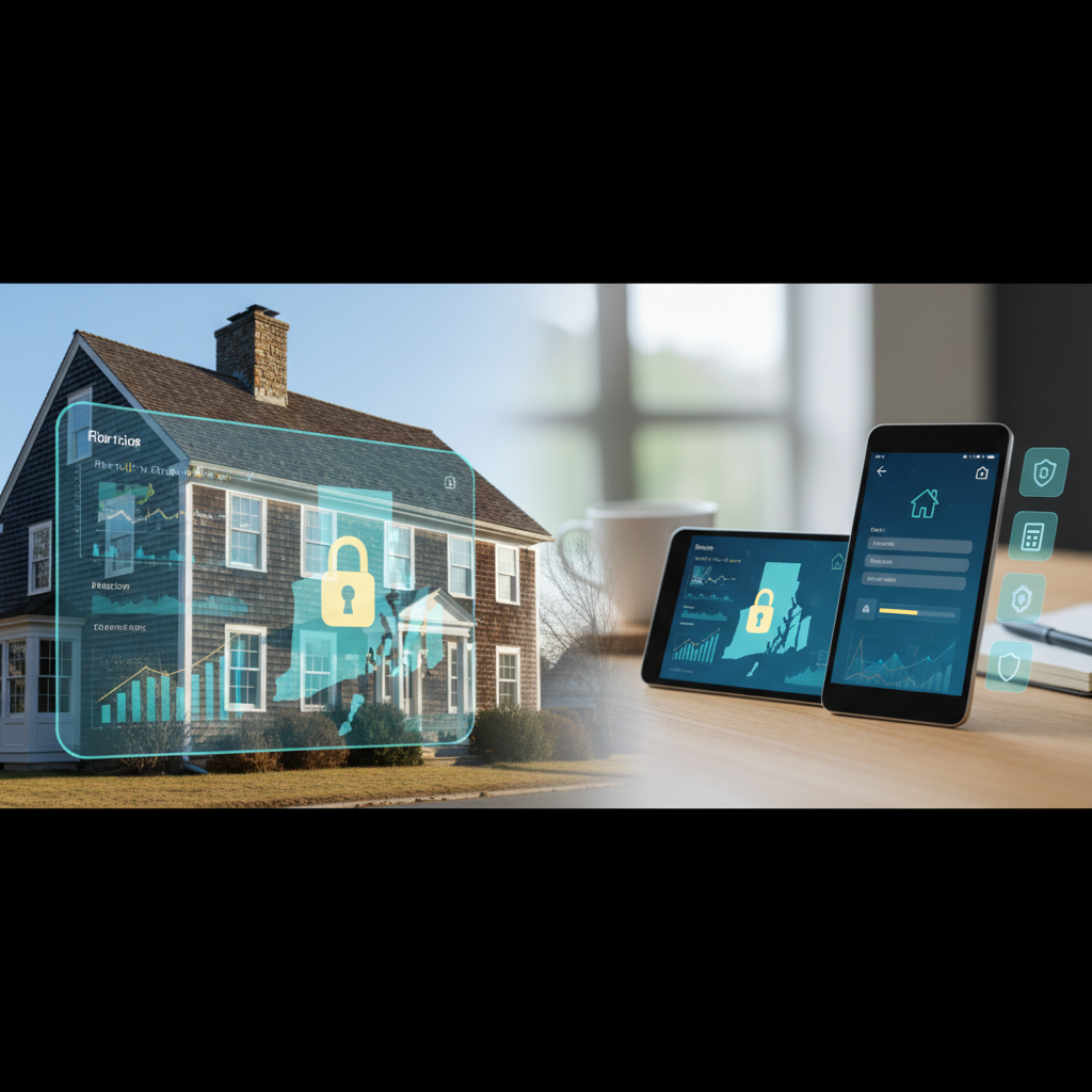 Secure digital mortgage application portal for Rhode Island residents