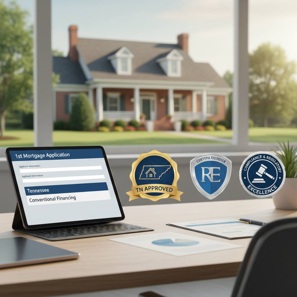 1st mortgage application for Tennessee conventional financing