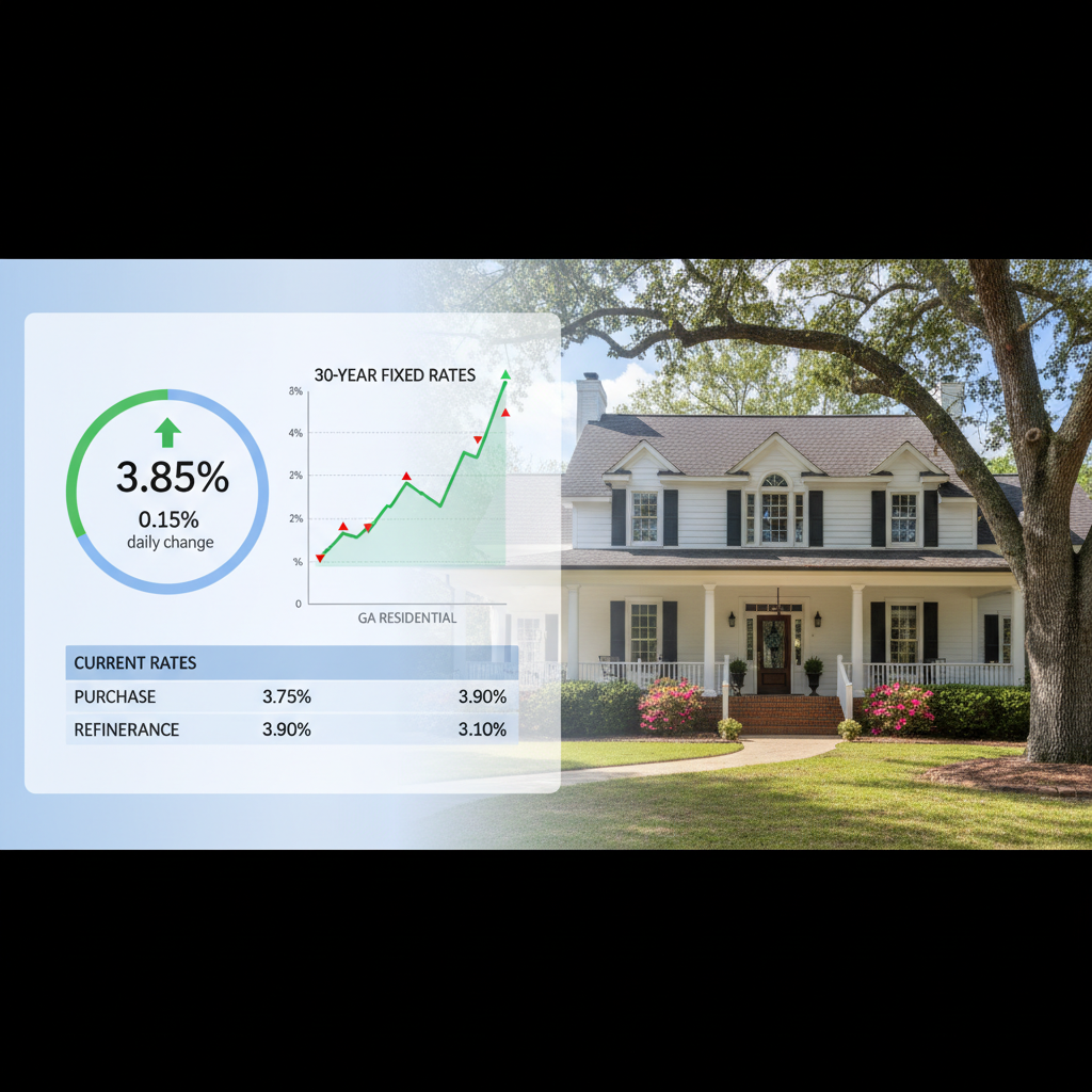 Best 30-Year Fixed Rates for Residential Purchase in Georgia