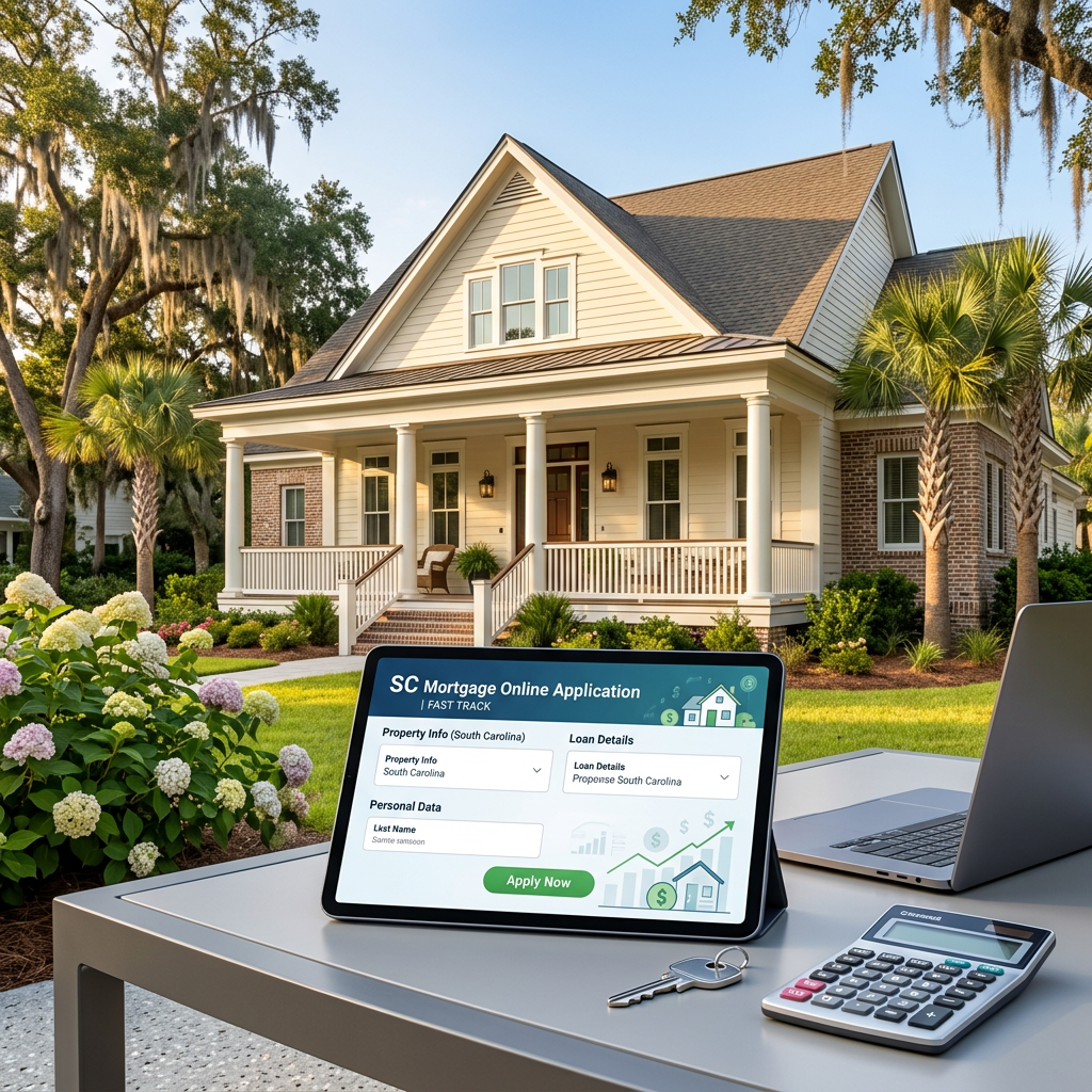 Online mortgage application for South Carolina home purchases