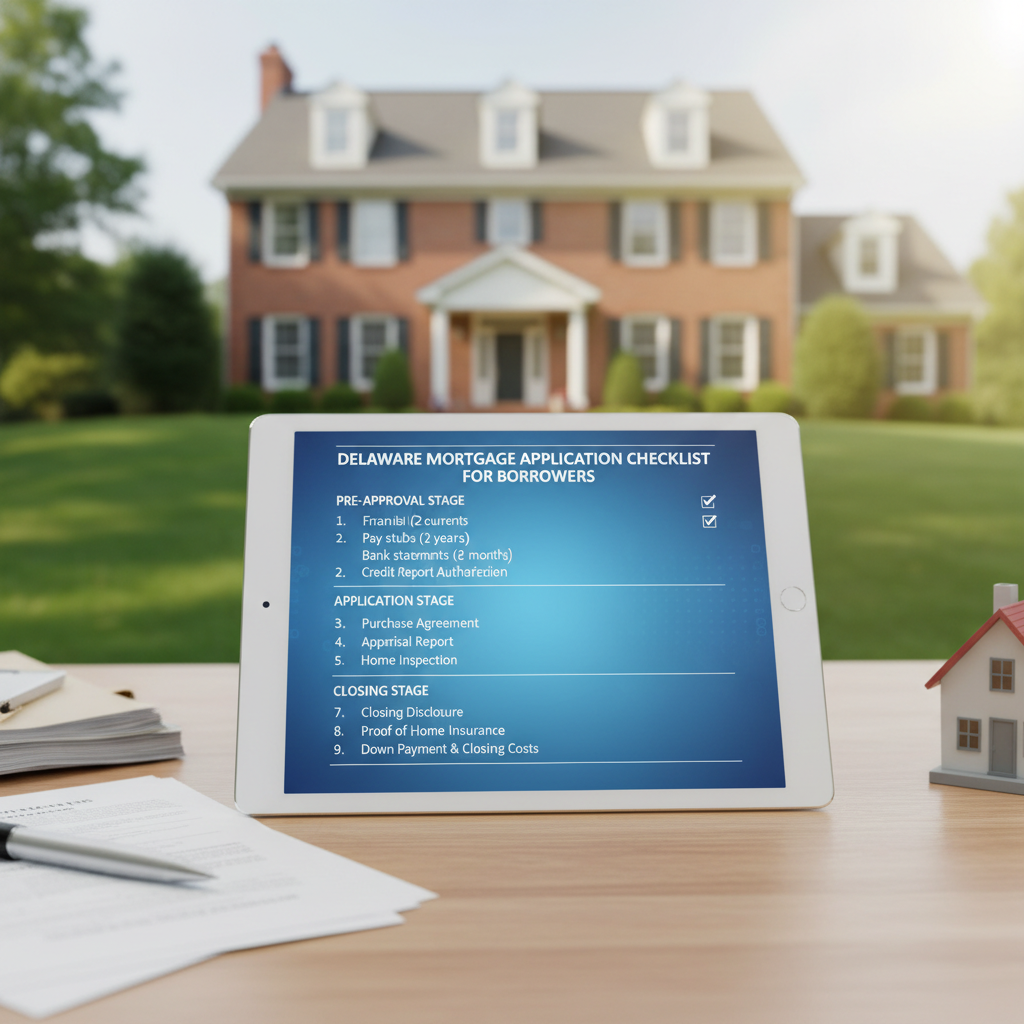Delaware Mortgage Application Checklist: A Comprehensive Guide for Homebuyers