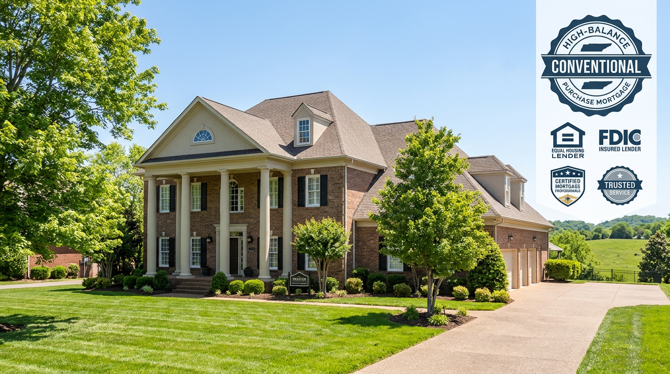 High-balance conventional purchase mortgage in Tennessee