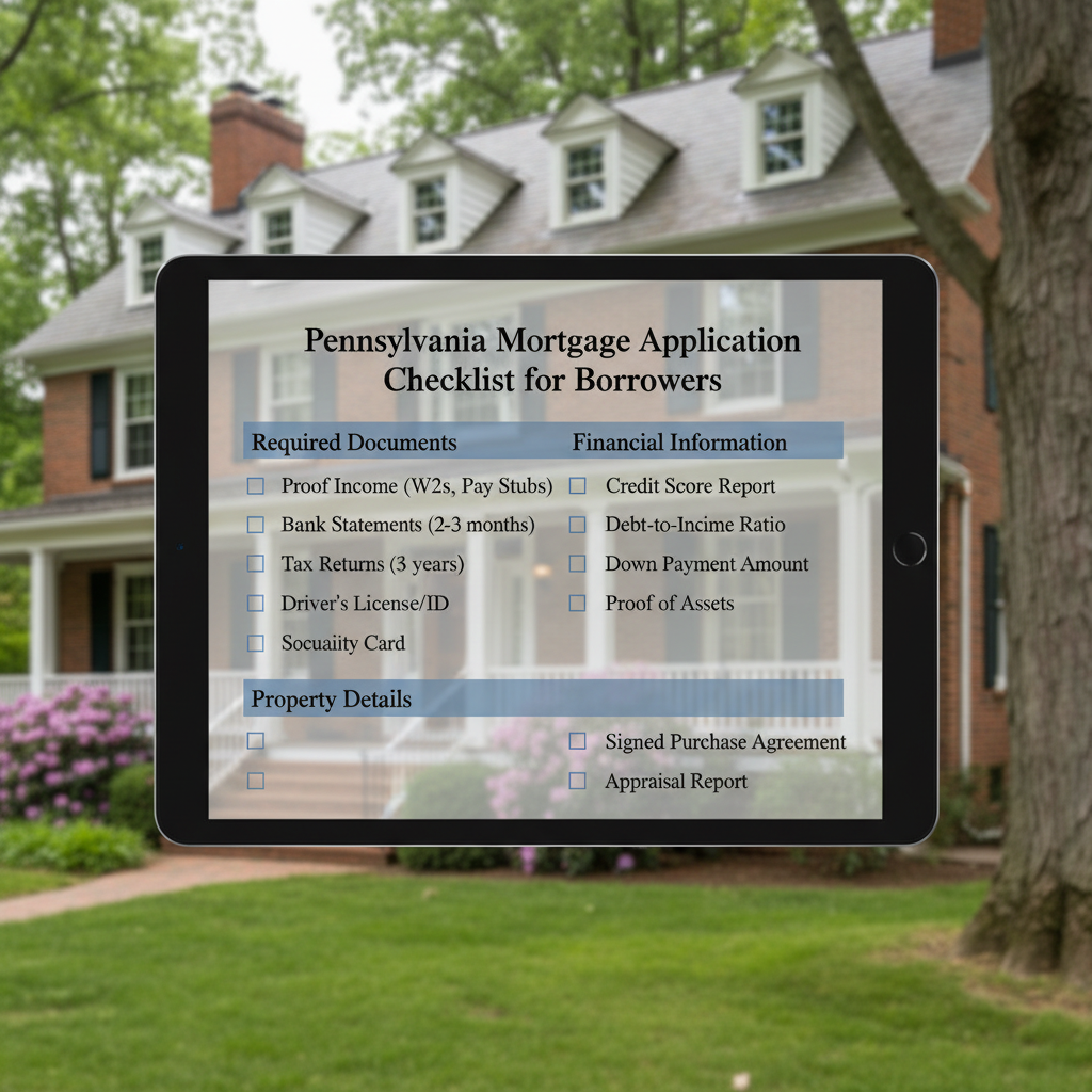 Pennsylvania Mortgage Application Checklist: Your Guide to Success