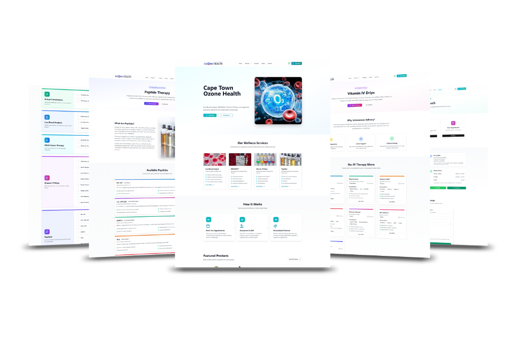 Cape Town Ozone Health website showcase