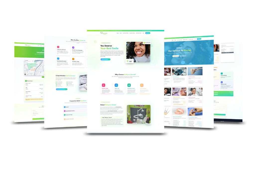 McGyver Dental website showcase