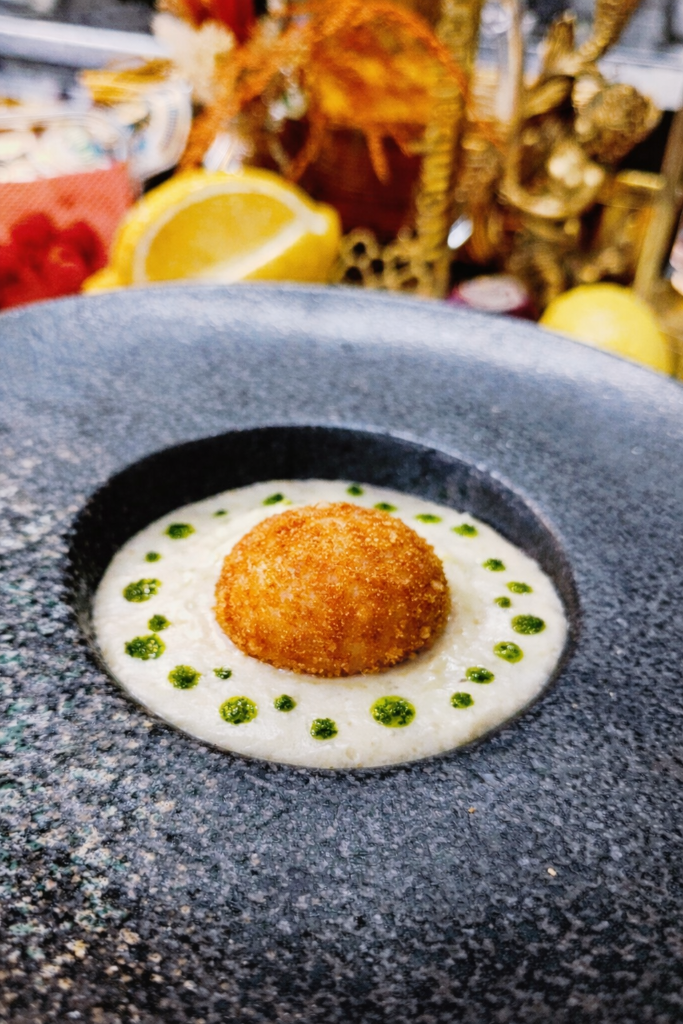 Oeuf Frit, Crémeux de Topinambours