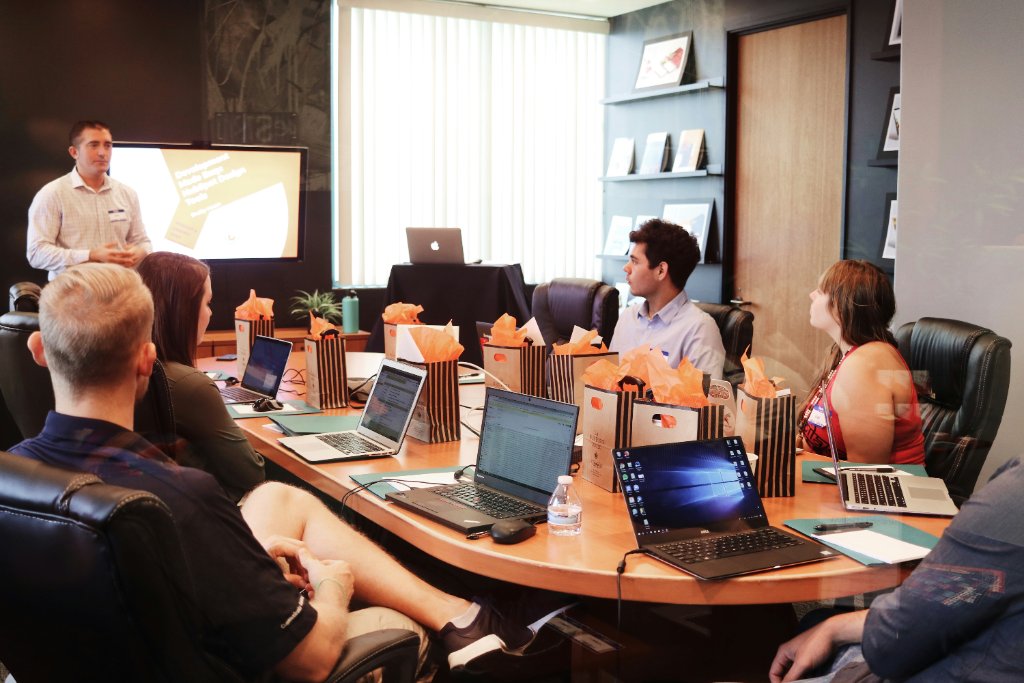 Team working with AI tools
