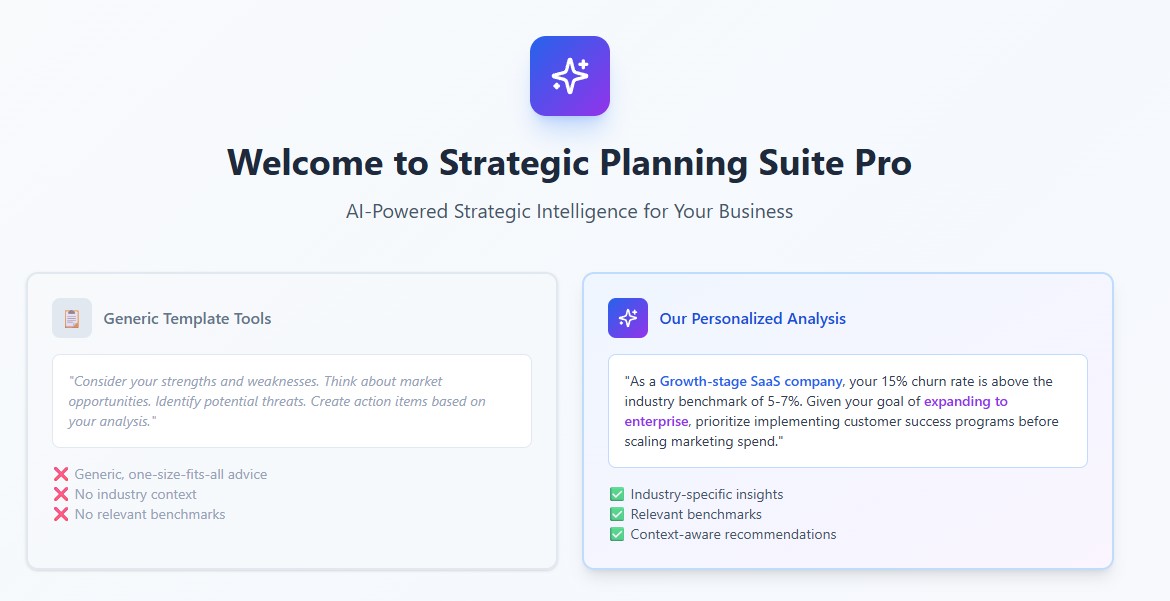 AI Business Strategy Toolkit: 9 Professional Tools template preview